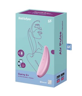 Satisfyer Curvy 3+ Pink – Succiona, Vibra y Tiene App Gratis - Satisfayer - Descubre un Mundo de Sensaciones, descubre un Universo de Placer - Envíos rápidos y discretos a todo Chile