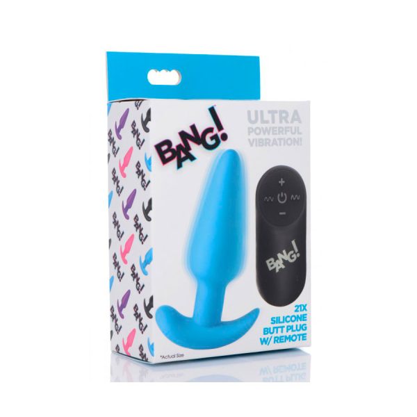 Plug Anal Vibrante con Control Remoto 21X - Bang! - XR Play Hard - Prueba una nueva experiencia en nuestro Sex Shop