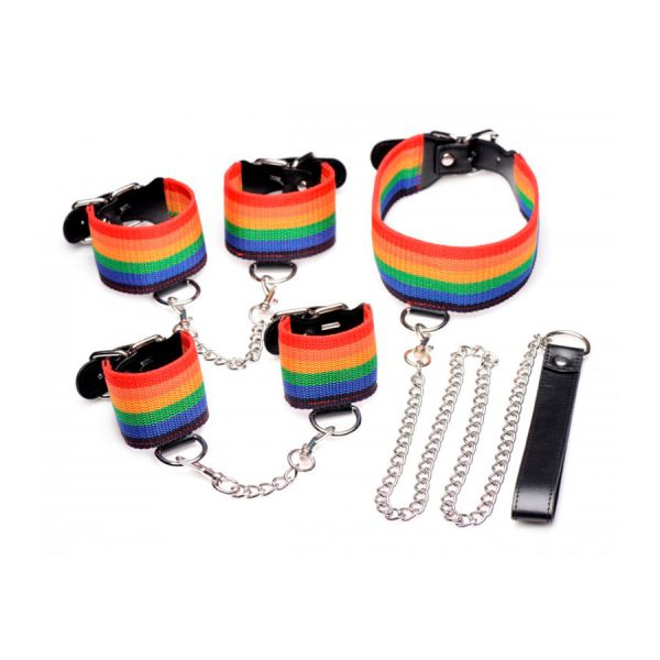 Kinky Pride Rainbow Bondage Set - Master series - XR Play Hard - Prueba una nueva experiencia en nuestro Sex Shop