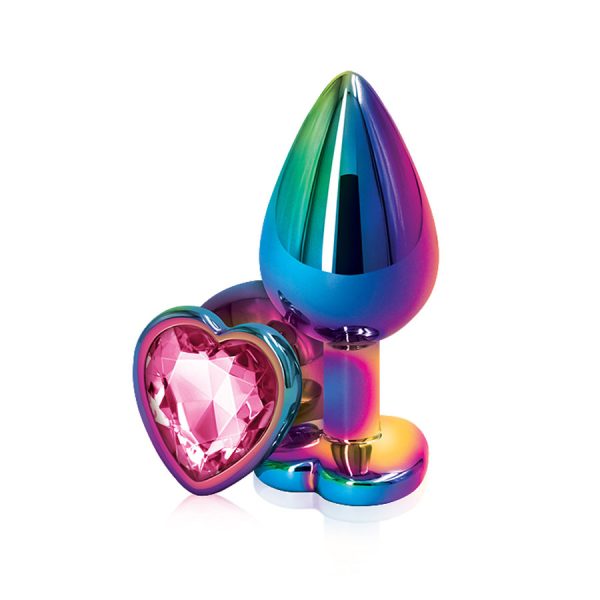 Plug Diamante Rainbow Heart Medium - ns novelties - - Blush - Amplia gama en Juguetes Eróticos - Envíos rápidos y discretos a todo Chile