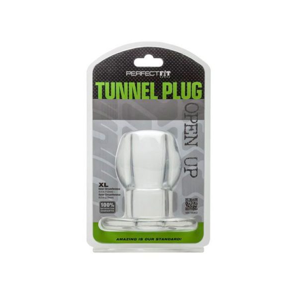 Tunnel Plug XL Transparente - Perfect fit - SwissNavy - Satisfayer- Trojan - Vibradores, estimuladores, consoladores, dildos, plugs, anillos realistas, penes, masturbadores, lubricantes, cosmetica. Gran variedad de juguetes sexuales - Envíos rápidos y discretos a todo Chile