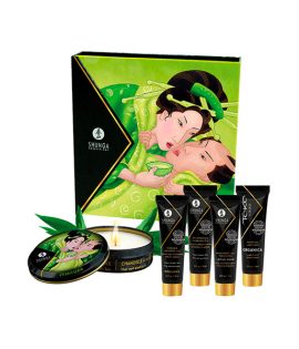 Kit Secretos de Geisha Orgánico - Shunga - Lubricantes, aceites, velas, pinturas... la variedad de productos que sirven para jugar en pareja, y tratar problemas sexuales, es inmensa. - Sweetshopchile.cl -