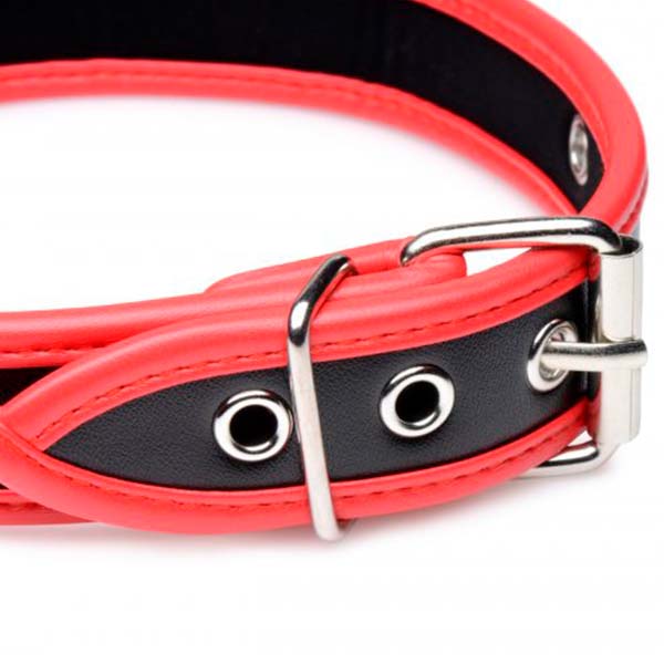 Collar Rojo Roleplay Puppy -bdsm -sweetshopchile - SexShop con productos de calidad