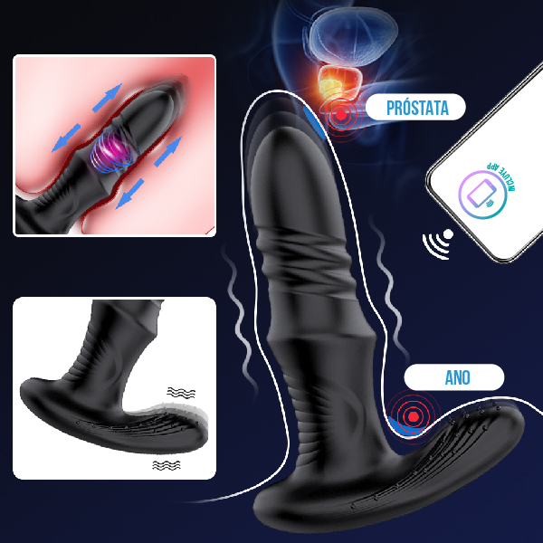MaxMotion Prostático - vibrador - movimiento - app - aplicación - control - juguetes eróticos - placer - adultos - parejas